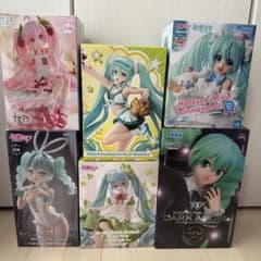 初音ミク　プライズ　フィギュア　6種セット　桜ミク　シナモロール　bicute 初音ミク プライズ フィギュア 6種セット 桜ミク シナモロール bicute