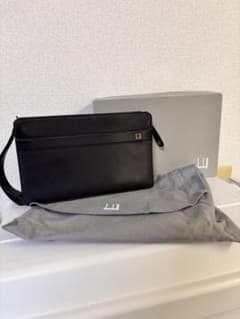 【美品】dunhill ダンヒル セカンドバッグ オックスフォード レザー 黒のサムネイル
