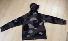 A BATHING APE BAPE カモ柄 フルジップパーカー M 日本製のサムネイル