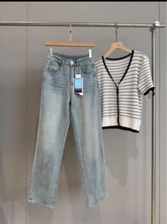 ジーンズ[新]青　XLサイズ　93％コットン　YKKジッパー