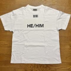 VTMNTS HE/HIM ロゴ Tシャツ ホワイト Lサイズ ヴェトモン