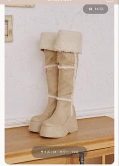フェイクムートンニーハイブーツ darich - メルカリ