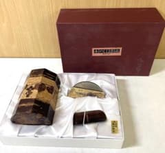 CHERRY CRAFT 桜皮細工　茶道具セット　未使用美品　高級工芸品 CHERRY CRAFT 桜皮細工 茶道具セット 未使用美品 高級工芸品