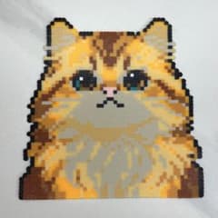 アイロンビーズ ハンドメイド 猫のサムネイル
