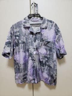 半袖シャツ グレー 紫のサムネイル