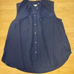 GLOBAL WORK ノースリーブ ネイビー M