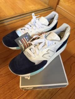 New Balance M998WTP ホワイト/ネイビー 26.5cm - メルカリ