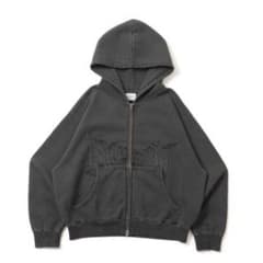 bless u pigment zip hoodie Black - メルカリ