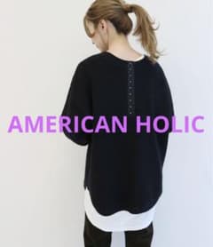 AMERICAN HOLIC 2WAYヘンリーネックワッフルチュニックのサムネイル