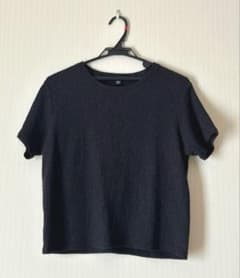 UNIQLO クルーネックTシャツ 半袖 ブラック XLのサムネイル