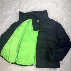 極美品 ディーゼル W-RUSSELL-PAD JACKET ブラック - メルカリ