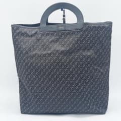良品】LOEWE トートバッグ A4可 レザー キャンバス リピートアナグラム 