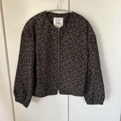 Leilian レオパード柄 ジップアップブルゾンのサムネイル