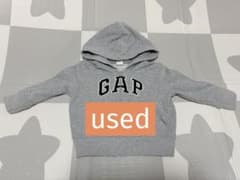 BabyGAP パーカー　ベビー　チャック　羽織り　グレーのサムネイル