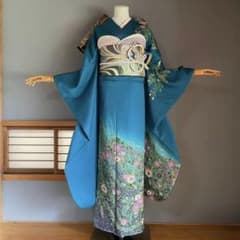 振袖フルセット 高身長 手描き 辻ヶ花 作家物 成人式振袖 振袖 裄70