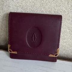 Must de Cartier カルティエ コインケース ボルドー 小銭入れ - メルカリ