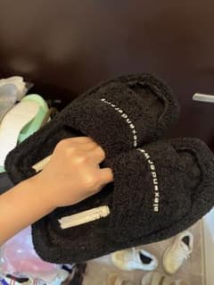 alexanderwang ボアサンダル ブラックのサムネイル