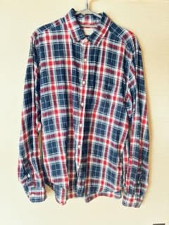BACK NUMBER ネルシャツ チェック柄 長袖Lサイズのサムネイル