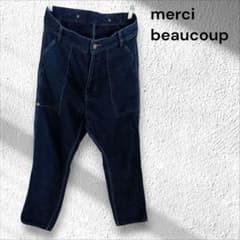 mercibeaucoup※革パッチデニムサルエルパンツ 3 - メルカリ