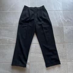 50s vintage スラックス ロカビリー ウール ギャバジン ブラック