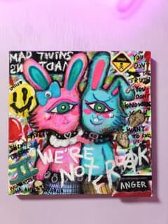 【愛と狂気のマーケット出展作品】WE'RE NOT FREAKS【一点物アート】 愛と狂気のマーケット出展作品】WE'RE NOT FREAKS【一点物アート