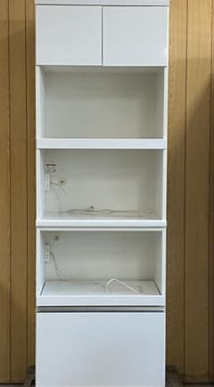 ☆美品/国産 松田家具 ハイタイプ キッチンボード プレータレンジ 700