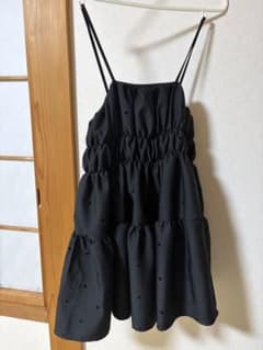 ドット柄 キャミソール ブラックのサムネイル