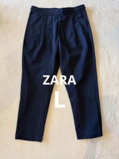 ZARA パンツ ネイビー テーパードのサムネイル