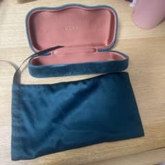GUCCI メガネケース 巾着袋付き ブルー系 - メルカリ