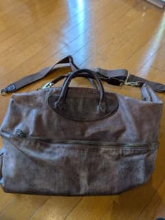 Jas M.B.ボストンバッグ ビンテージレバー 英国製 Jas M.B. London レザー ボストンバッグ ヴィンテージ加工 - メルカリ