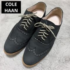 【COLE HAAN】コールハーン ウィングチップ メダリオン 革靴 24cmのサムネイル
