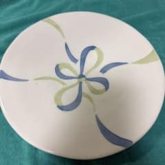 手描き 花柄 皿 陶器のサムネイル