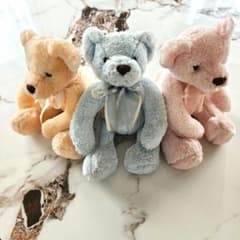パステルカラー くま ぬいぐるみ 3体セットのサムネイル
