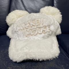 値下げ！ディズニー ミッキーマウスキャップ ホワイトのサムネイル