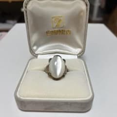 大粒 ホワイトストーン リング 指輪 SILVERのサムネイル