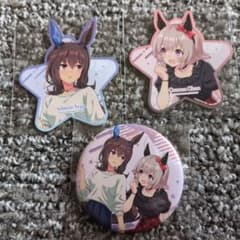 ウマ娘 缶バッジ アドマイヤベガ カレンチャン ららぽーと特典