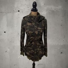 y2k 00s❤︎ グランジロック ギミック カモフラ フーディーパーカー