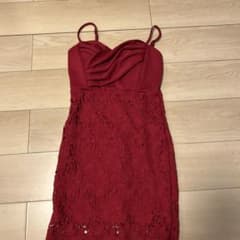 レッド レース キャバドレスのサムネイル