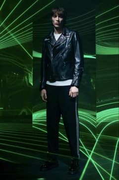 美品 MONCLER Fragment Lewis Leather DWAYNE - メルカリ