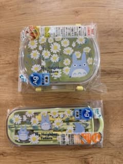 となりのトトロ　弁当箱 カトラリー　2点セットのサムネイル