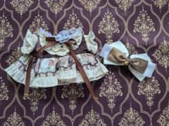 シックなワンピースぬい服！20cm用のサムネイル