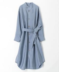 極美品 上質 GALERIE VIE シルク 春コート ロングコート 薄手 9号 