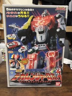 【当時物・ライト＆サウンド完動】DX特捜合体 デカレンジャーロボ 箱付きのサムネイル