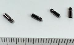 カツラ 留め具 黒ニッケル 約7×2.5㎜ 30個セットのサムネイル