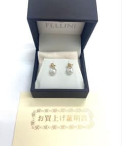 超美品 アコヤパール ぶら下がり k18真珠ピアス 約6.5㎜ 無色高品質 