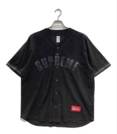 Supreme ブラック 半袖シャツ Ｌサイズ　ベースボールシャツ Supreme ベースボールシャツ ブラック Lサイズ - メルカリ