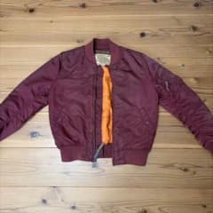 ALPHA INDUSTRIES MA-1 フライトジャケット S バーガンディのサムネイル