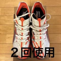 PUMA ULTRA サッカースパイク ホワイト オレンジ　28センチのサムネイル