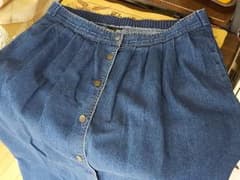 アメリカ輸入品　デニムスカート　大きいサイズのサムネイル