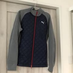 Puma ネイビー グレー キルティングジャンパーのサムネイル